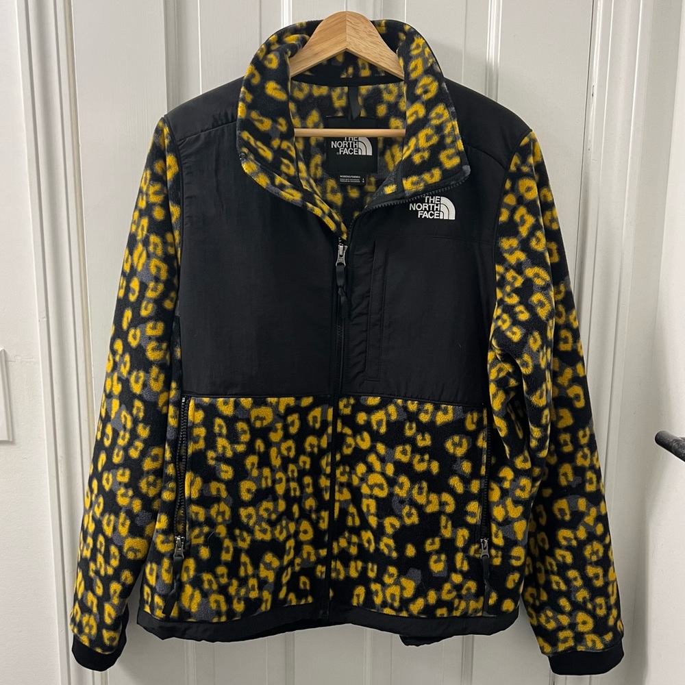 North Face Leopard print jacket (womens L)